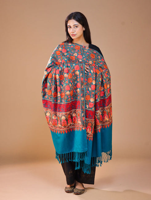 Women's Aari Wool Shawl